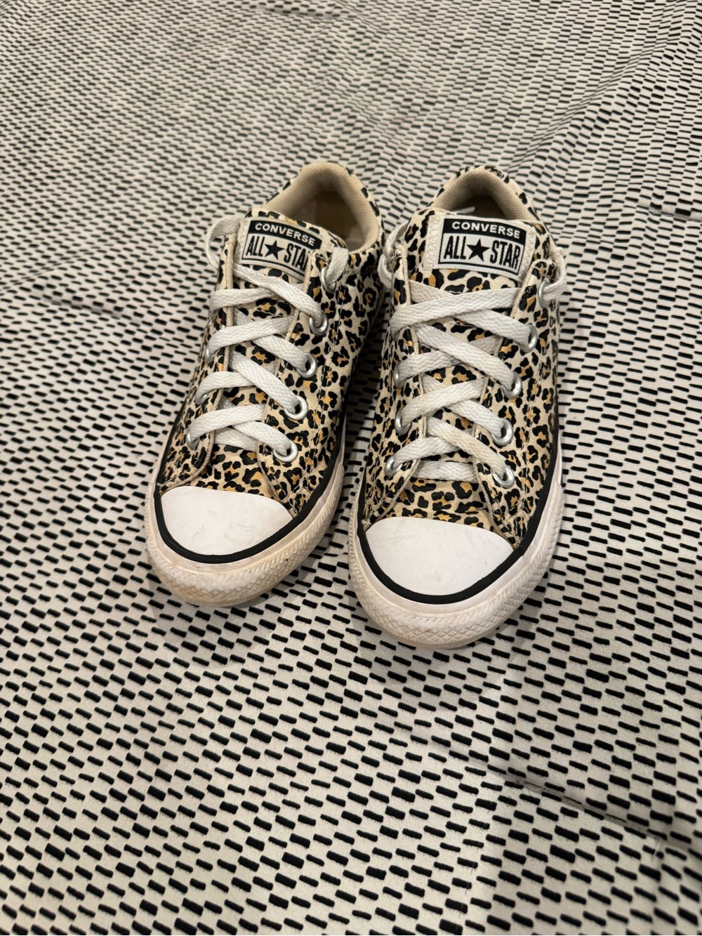 Converse Kids' All Star Leopard Print Low Top Sneakers (1)